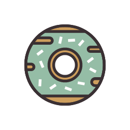 Donut Icon, donut,snack