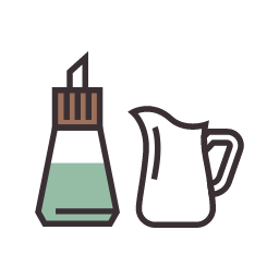Sugar and Milk Icon, sugar,milk