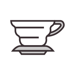 V - Shape Drip Coffee Icon, v - shape drip,coffee