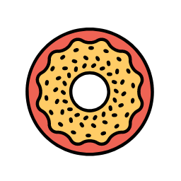 Donut Icon, donut,sweet,snack