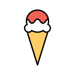 Ice Cream Cone Icon, ice cream cone,dessert,sweet