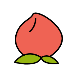 Peach Icon, peach,fruit,juicy