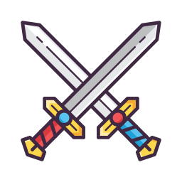 Crossing Swords Icon, swords,game combat