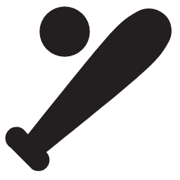 Baseball Bat Icon, baseball,bat