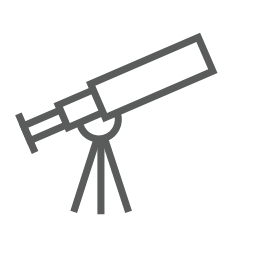 Telescope Icon, telescope,astronomy,space