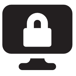 Computer Secure Icon, computer,secure