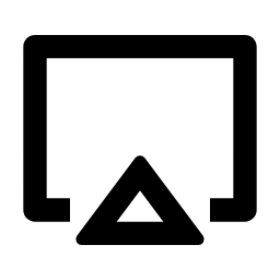 Airplay Line Icon, airplay,screen,line