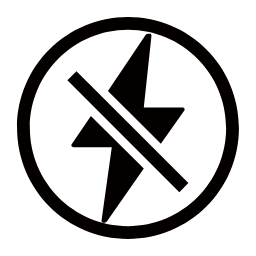 No Electricity Icon, electricity,prohibition