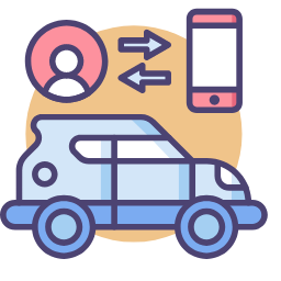 Connected Car Icon, connected car,car,signal