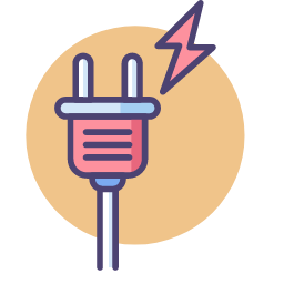 Energy Consumption Icon, energy consumption,plug,lightning