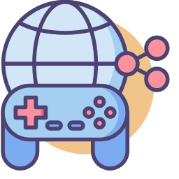 Gameplay Sharing Icon, gameplay sharing,globe,controller