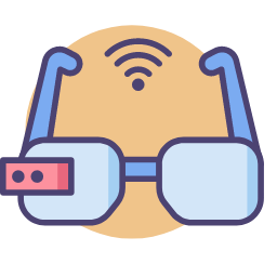 Smart Glasses Icon, smart glasses,glasses,wifi