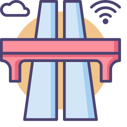 Smart Highway Icon, smart highway,highway,wifi
