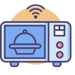 Smart Microwave Icon, smart microwave,cooking,wifi