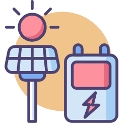 Smart Product Management Icon, smart product management,solar,battery