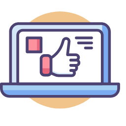 Social Media Icon, social media,computer,thumbs - up