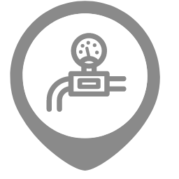 Gas Meter IoT Map Icon, gas meter,IoT