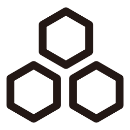 App Cluster Icon, app,cluster,hexagon