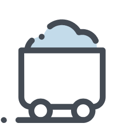 Coal - Carrying Vehicle Icon, coal transport,fossil fuel,transportation