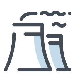 Nuclear Power Plant Icon, nuclear power plant,energy generation,nuclear