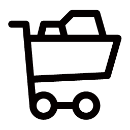 Full Shopping Cart Icon, shopping cart,full