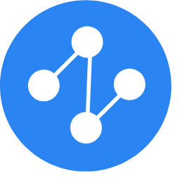 Blue Network - Shaped Icon, network,blue,icon