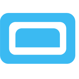 Blue Rectangular Icon, rectangle,blue,icon