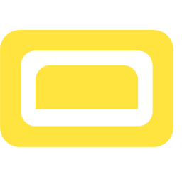 Yellow Rectangular Icon, rectangle,yellow,icon