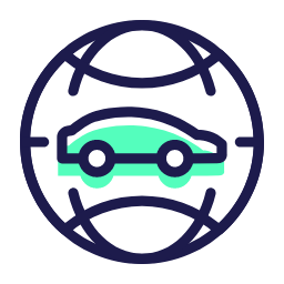 Vehicle - to - network Icon, vehicle - to - network,car