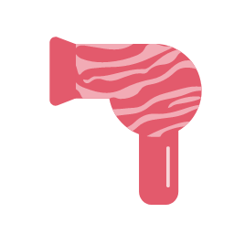Tiger - Stripe Hair Dryer Icon, hair dryer,hairstyling,tiger stripe