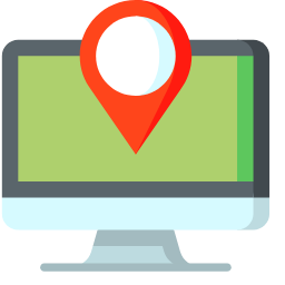 PC Location Pin Icon, PC,pin,location
