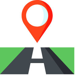 Road Location Pin Icon, pin,road,location