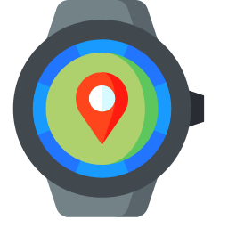 Smart Watch Location Pin Icon, smart watch,pin,location