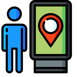 You Are Here Icon, you are here,person,smartphone