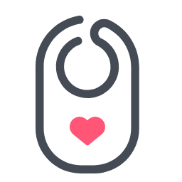 Baby Bib Icon, baby bib,accessory