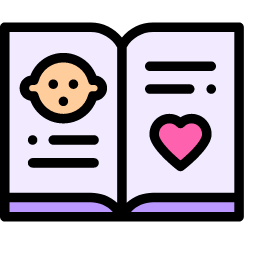 Baby Book Icon, baby,book