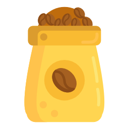 Sack of Coffee Beans Icon, sack of coffee beans,coffee storage