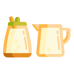 Sugar & Milk Icon, sugar & milk,coffee additives