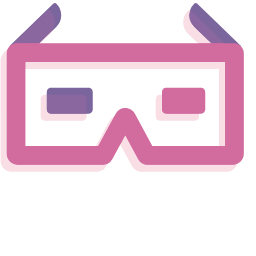3D Glasses Icon, 3D glasses,media,entertainment