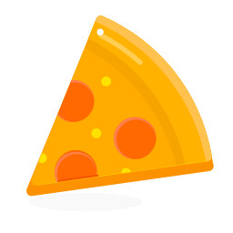 Pizza Slice Icon, pizza,food