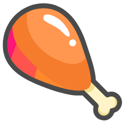 Chicken Leg Icon, chicken leg,meat