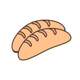 Baguette Icon, baguette,bread