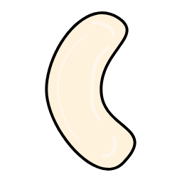 Cashew Nut Icon, cashew nut,nut