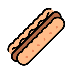 Hot Dog Icon, hot dog,food