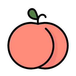 Peach Icon, peach,fruit