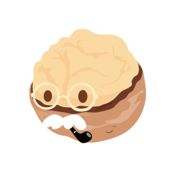 Cartoon Walnut Icon, walnut,nut,cartoon