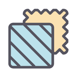 Fabric Pieces Icon, fabric,pieces