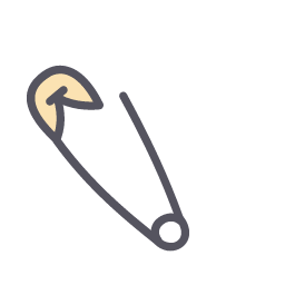 Safety Pin Icon, safety pin,fastening