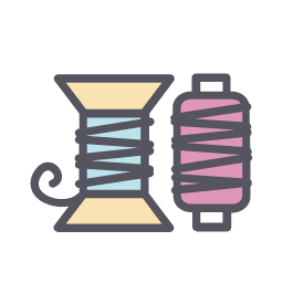 Thread Spools Icon, thread,spools