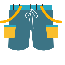 Blue Shorts Icon, shorts,clothing